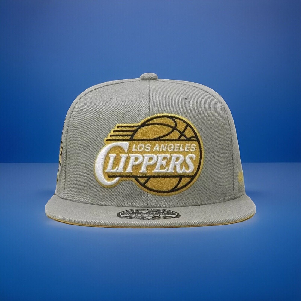 Mitchell & Ness Los Angeles Clippers 25 Season Gray Fitted Cap‎